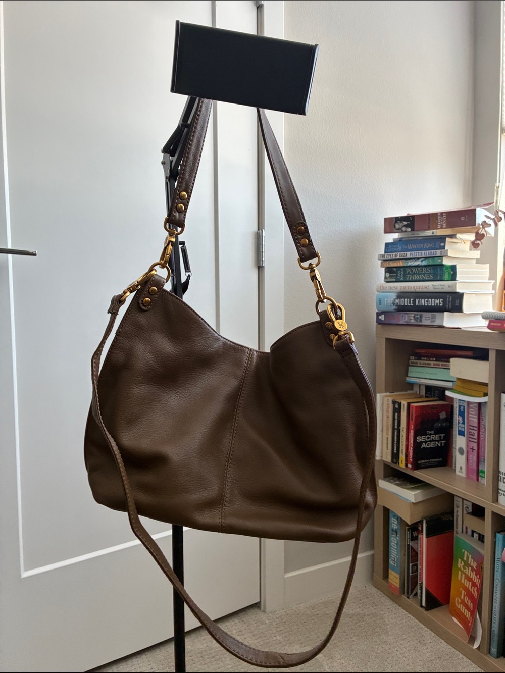 HOBO Olive Leather Hobo Bag - Everyday Women's Shoulder Bag